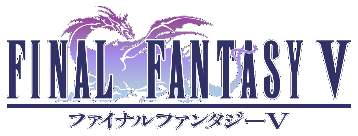 Final Fantasy V logo for Super Famicom